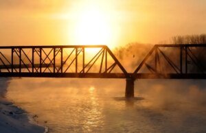 O mapa mostra estados sob avisos de congelamento, já que as temperaturas podem cair para 20 graus