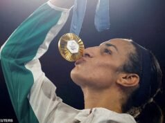 Disputa de gênero A boxeadora Imane Khalif quebra o silêncio para provocar ‘surpresa’ e anunciar planos para defender o ouro olímpico apesar do teste de gênero – o COI também decidiu banir atletas transgêneros