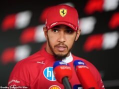 Por dentro do mundo louco da Ferrari em dificuldades: como a traição implacável nos bastidores está sabotando a Scuderia – com as farpas hipócritas de seu presidente contra Lewis Hamilton, a mais recente ferida autoinfligida