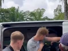 O momento em que Brit deu um soco em um homem do Oriente Médio que ‘colocou os pés descalços na cabeça durante uma viagem de ônibus e bateu nele quando ele pediu para colocá-los no chão’