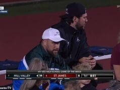 Travis Kelce troca a NFL pelo Friday Night Lights enquanto a estrela do Chiefs apoia o time do colégio de um amigo