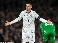 Portugal ‘pronto para apelar do cartão vermelho de Cristiano Ronaldo durante a derrota para a República da Irlanda, na esperança de que ele não seja banido da Copa do Mundo’