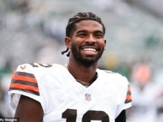 Os fãs dos Browns enlouquecem quando Shedur Sanders faz a tão esperada estreia na NFL contra o Baltimore Ravens