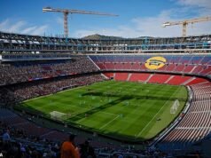 O Barcelona confirmou a data do seu regresso ao Camp Nou – após um atraso de um ano após uma renovação de 1,25 mil milhões de libras – com o estádio ainda inacabado e rodeado por guindastes.