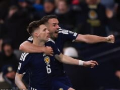 Escócia se classifica para a Copa do Mundo: o impressionante golpe de Kenny McLean no meio-campo sela uma vitória emocionante sobre a Dinamarca em confronto envolvendo polêmica VAR, cartão vermelho e chute de cabeça de Scott McTomin