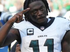 AJ Brown sem remorso: ataque dos Eagles chateado
