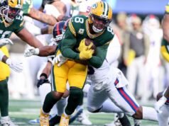 Josh Jacobs, do Packers, está fora do jogo contra o Giants devido a uma lesão no joelho