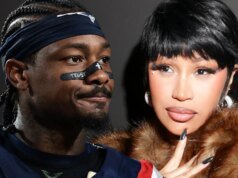 Stefon Diggs joga futebol para líder de torcida minutos após o anúncio do nascimento de Cardi B