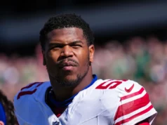 O novato do Giants, Abdul Carter, nega relatos de que dormiu durante a caminhada antes de ser colocado no banco para o jogo de abertura do Packers