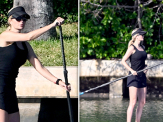 Ivanka Trump mostra pernas longas em viagem solo de paddleboard