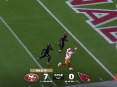 Brock Purdy acerta George Kittle para um TD de 30 jardas, ampliando a vantagem dos 49ers sobre os Cardinals | Destaques da NFL