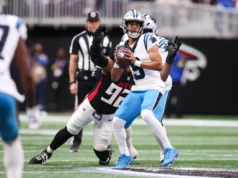 Bryce Young retorna de uma lesão no tornozelo e leva os Panteras à vitória na prorrogação sobre os Falcons