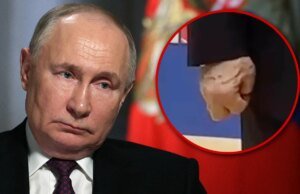 Vladimir Putin provocou novas preocupações com a saúde com a mão