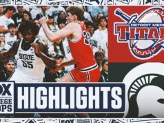 Destaques do Detroit Mercy x nº 17 da Michigan State University Fox College Hoops