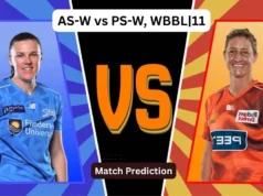 AS-W vs PS-W, WBBL | 11 Previsão de partida: Quem vencerá a partida de hoje entre Adelaide Strikers e Perth Scorchers?
