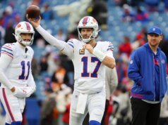 Josh Allen fez história na NFL na vitória dos Bills sobre os Buccaneers