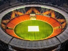 O Estádio Narendra Modi sediará a partida de abertura da Copa do Mundo Masculina T20 de 2026, possivelmente a final