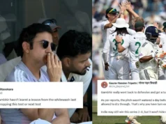 Após o chocante colapso das rebatidas da Índia contra a África do Sul no segundo dia do Teste de Calcutá, os fãs ficaram frenéticos