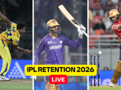 Atualização ao vivo de retenção do IPL 2026: Venkatesh Iyer e Pathirana serão lançados? Lista de empresas, bolsa restante