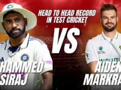 Mohammad Siraj x Aiden Markram: recorde de confronto direto no teste de críquete antes da série de testes IND vs SA