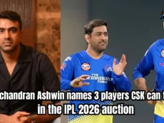 IPL 2026: Ravichandran Ashwin sugere que 3 jogadores que o CSK deve atingir no mini-leilão