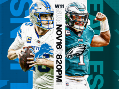 Como assistir Lions vs Eagles: transmissão ao vivo da NFL Sunday Night Football, canal de TV
