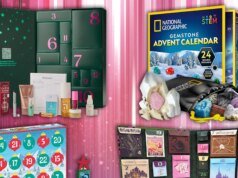 Calendário do advento incrível para a contagem regressiva do feriado