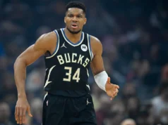 A estrela do Bucks, Giannis Antetokounmpo, perdeu cedo para o Cavaliers devido a uma lesão na virilha