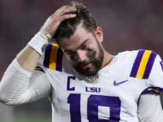 LSU QB Garrett Nussmeyer foi eliminado no segundo tempo enquanto os Tigers perdiam na quarta posição do Alabama