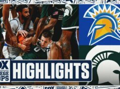 Destaques do San Jose State Spartans x No. 17 do Michigan State Spartans | Aros universitários Fox