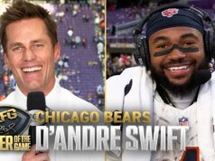Jogador do jogo LFG de Tom Brady: Bears RB D’Andre Swift Semana 11 Digital Exclusivo