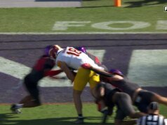 Rocco Becht conectou-se com Benjamin Brahmar em um caça-tanques de 23 jardas, dando ao Iowa State uma vantagem inicial sobre o TCU.