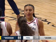 UConn força a parada da embreagem para segurar o número 6 de Michigan e vencer por 72-69