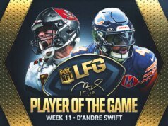 De’Andre Swift Quips Bears ‘participou de muitos jogos disputados’ ao ganhar o prêmio LFG