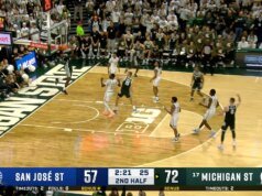 Coen Carr, do estado de Michigan, lança um beco sem saída difícil para selar a vitória sobre o estado de San Jose