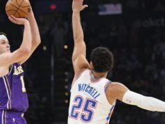 Os Lakers não conseguem acompanhar Oklahoma City e são derrotados
