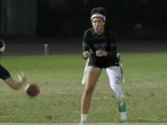 É o título de futebol americano de bandeira feminina de Eagle Rock x Marshall City