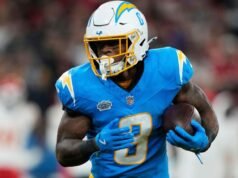 Fonte – Chargers RB Omarion Hampton deve retornar na segunda-feira