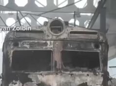 ASSISTA: Estação ferroviária da Ucrânia atingida por ataque russo durante a noite