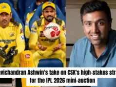 “A primeira prioridade deles será..”: A opinião de Ravichandran Ashwin sobre a estratégia de alto risco do CSK para o leilão IPL 2026