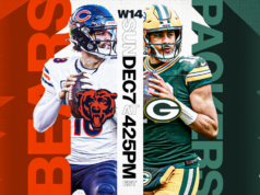 Como assistir Bears vs Packers: transmissão ao vivo da NFL, canais de TV