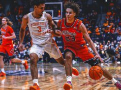 O número 14 do Illinois ultrapassou o número 13 do Tennessee após um segundo tempo de 43 pontos